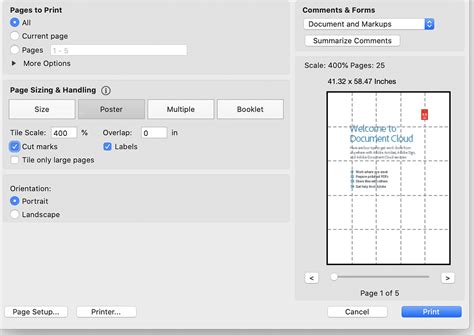 how to print oversized pdf on multiple pages and the importance of choosing the right paper size